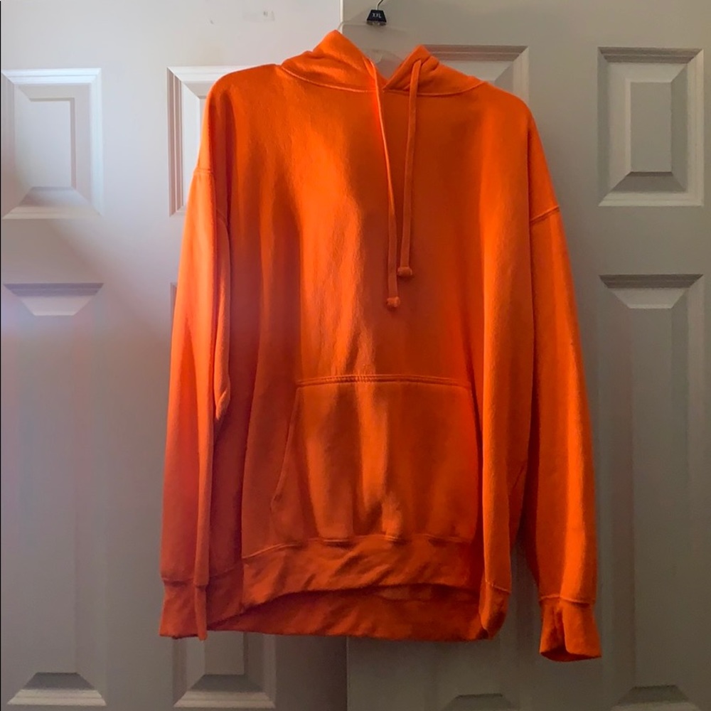 Neon Orange hoodie from Fashion Nova